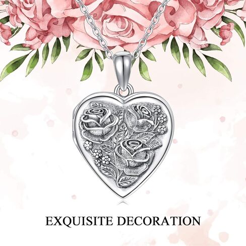 Locket Necklace That Holds Pictures Sunflower Pendant Necklace Jewelry Gifts 925 Sterling Silver Locket Photo Picture Keepsake Pendant You are my Sunshine Gifts for Christmas Birthday Valentine in Kuwait