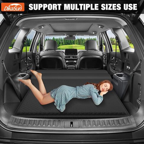 Truck Bed Air Mattress for 5.5-5.8ft Full Size Short Truck Beds, Inflatable Camping Air Mattress, Truck Tent Accessories with Pump & Carry Bag(A-Black) in Saudi Arabia