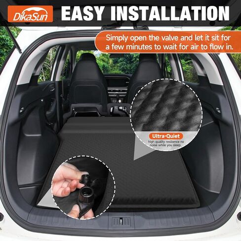 Truck Bed Air Mattress for 5.5-5.8ft Full Size Short Truck Beds, Inflatable Camping Air Mattress, Truck Tent Accessories with Pump & Carry Bag(A-Black) in Saudi Arabia
