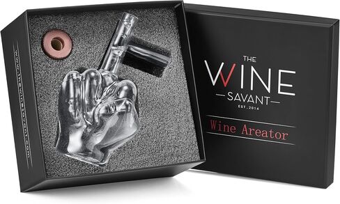 Italian Wine Aerator Decanter, Aerator Pourer, Red & White In Bottle Aerators, Makes Your Wines Taste Better, Italian Design Decanter, Whiskey & Spirits Gifts, 2x5 Inches Areadivino Aerator Clear in Saudi Arabia