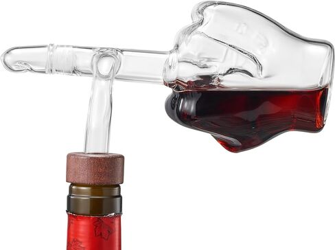 Italian Wine Aerator Decanter, Aerator Pourer, Red & White In Bottle Aerators, Makes Your Wines Taste Better, Italian Design Decanter, Whiskey & Spirits Gifts, 2x5 Inches Areadivino Aerator Clear in Saudi Arabia