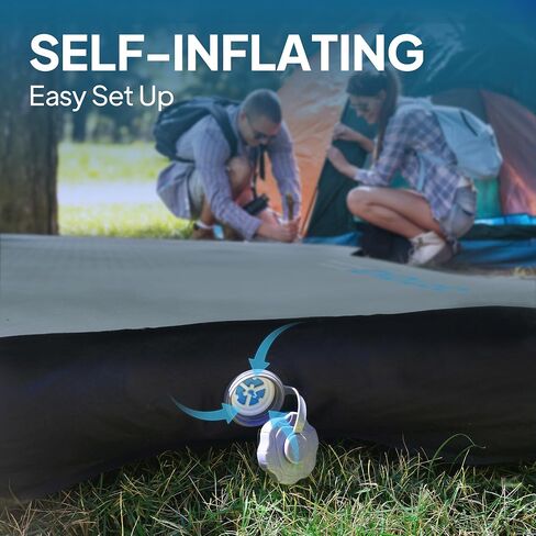 LOSTHORIZON Truck Bed Camping Air Mattress with Foam, Self Inflating Sleeping Pad for Full Size 6-6.5FT with Air Pump, 4.5" Thick in Saudi Arabia