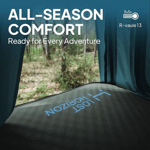 LOSTHORIZON Truck Bed Camping Air Mattress with Foam, Self Inflating Sleeping Pad for Full Size 6-6.5FT with Air Pump, 4.5" Thick in Saudi Arabia