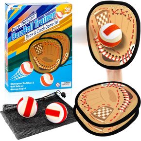 Aywewii Toss and Catch Ball Game Outdoor Beach Pool Toys for Kids Toddler Toys Baseball Training Outside Lawn Yard Games 3 4 5 Year Old Boys Girls Birthday Gifts Easter Basket Stuffers