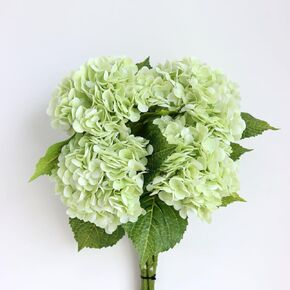 Buart 4PCS Long Stem Big Size White Flowers Artificial Silk Hydrangea Lifelike Flowers Real Touch White Artificial Flowers Wedding Shower Bride Bouquets Office Living Room Table Decorations (21 Inch) in Kuwait