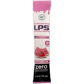 LPS Liquid Collagen & Whey Protein Supplement - Non-GMO Drink, Sugar-Free - Promotes Healthy Skin & Hair for Men & Women, Grape, Single Serve (100 Packets)