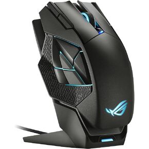 ASUS ROG Spatha X Wireless Gaming Mouse – MMO/MOBA Design, 12 Programmable Buttons, Right-Handed, 168g, Dual-Mode (Wired/2.4GHz), 19K DPI, up to 67Hr Battery, Magnetic Charging Dock, PC/Mac Support in Saudi Arabia
