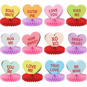 KatchOn, Valentines Day Centerpiece for Table - Pack of 9 | Pink Valentines Day Table Decorations | Red Valentines Centerpieces for Tables for Valentines Table Decorations | Valentines Decorations in Saudi Arabia