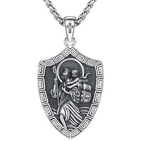Saint Michael/St Joseph/Virgin Mary Necklace 925 Sterling Silver Patron Saint Medals Amulet Necklace Protection Jewelry Religious Gifts for Men Women