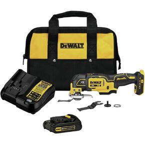 DEWALT 20V MAX XR Oscillating Tool Kit, 3 Speed, With Blades, Battery and Charger Included (DCS356C1)
