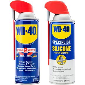 WD-40 Specialist Silicone Lubricant with SMART STRAW SPRAYS 2 WAYS, 11 OZ