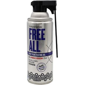 Free All Rust Eater Deep Penetrating Oil, 11 oz Aerosol – Loosens Rusted Bolts, Nuts, Pipe Connections & Locks – Industrial-Grade Rust Remover, Silicone-Free Lubricant, Safe on Paint, Plastic Surfaces