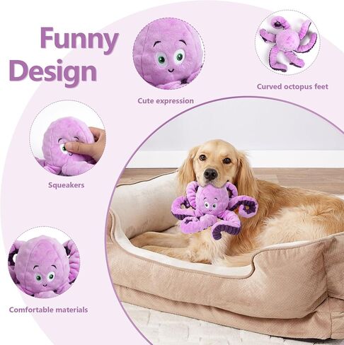 Dog Toys for Large Breed, Squeaky Funny Cute Interactive Medium & Small Dog Toys, Stuffed Plush Animals Puppy Toys, Dog Birthday for Dog Presents - Anteaters in Saudi Arabia