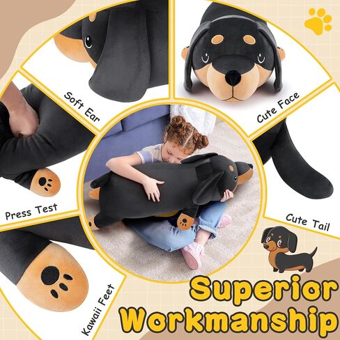 30'' Giant Foxy Plush Stuffed Animal- Fox Plush Pillow, Orange Fox Plushies, Large Sleeping Fox Plush Toy, Cute Hugging Plush Pillow, Room Decor Christmas Birthday Gifts for Kids Girls Boys in Kuwait