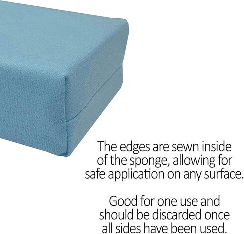 Detailer's Preference Suede Microfiber Coating Applicators, Less Absorbent to Save Wax, 3"x1.5"x1.5" Blue 10 Pack in Saudi Arabia