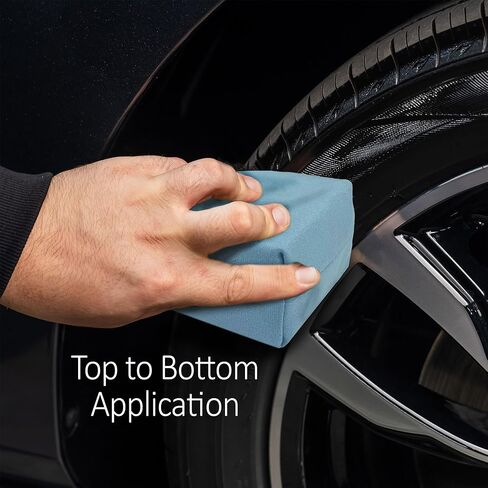Detailer's Preference Suede Microfiber Coating Applicators, Less Absorbent to Save Wax, 3"x1.5"x1.5" Blue 10 Pack in Saudi Arabia