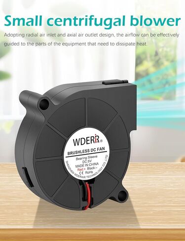 75mm x 30mm USB 5V Brushless Squirrel Cage Blower Fan Centrifugal for 3D Printer Mini Box Aquarium Equipment Cabinet Cooler in Saudi Arabia