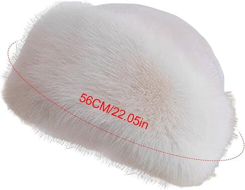 Women Winter Faux Fur Bucket Hat Warm Cap Fluffy Warm Hat for Women Teens Girls in Saudi Arabia