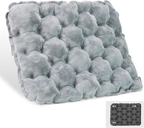 Inflatable Seat Cushion, Lightweight Camping Air Sitting Pad with Repair Cloths, Waterproof Air Cushion, Portable Air Seat Cushion for Climbing Hiking Office Airplane Car Stadium Seat in Kuwait