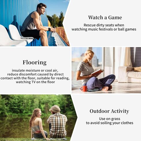 Inflatable Seat Cushion, Lightweight Camping Air Sitting Pad with Repair Cloths, Waterproof Air Cushion, Portable Air Seat Cushion for Climbing Hiking Office Airplane Car Stadium Seat in Kuwait
