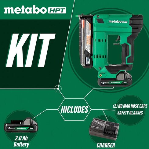 Metabo HPT 18V Multivolt Cordless 23 Gauge Pin Nailer Kit | يتضمن البطارية والشاحن | الزناد المزدوج لأقصى سلامة | قطعة أنف قطعة واحدة | قفل النار الجاف | NP1835DA in Saudi Arabia