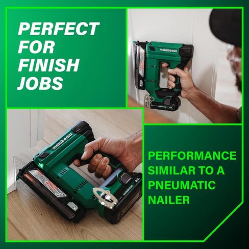 Metabo HPT 18V Multivolt Cordless 23 Gauge Pin Nailer Kit | يتضمن البطارية والشاحن | الزناد المزدوج لأقصى سلامة | قطعة أنف قطعة واحدة | قفل النار الجاف | NP1835DA in Saudi Arabia