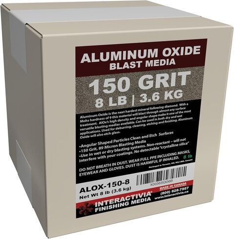 #120 Aluminum Oxide - 8 LBS - Fine Sand Blasting Abrasive Media for Blasting Cabinet and Blasting Guns. in Saudi Arabia