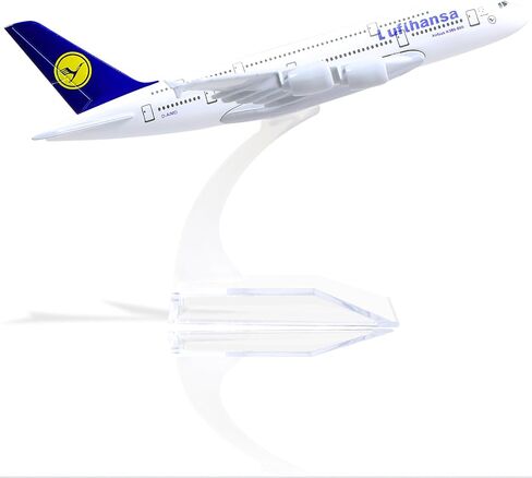 1/400 A380 نموذج طائرة غريمان دييكاست مجموعات نماذج الطائرات المعدنية - نموذج طائرة هوائية A380 مع حامل (5.7 بوصة طول) لهدية طائرات الطيران، ديكورات عرض سطح المكتب in Kuwait