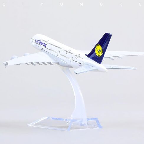 1/400 A380 نموذج طائرة غريمان دييكاست مجموعات نماذج الطائرات المعدنية - نموذج طائرة هوائية A380 مع حامل (5.7 بوصة طول) لهدية طائرات الطيران، ديكورات عرض سطح المكتب in Kuwait