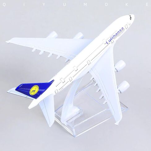 1/400 A380 نموذج طائرة غريمان دييكاست مجموعات نماذج الطائرات المعدنية - نموذج طائرة هوائية A380 مع حامل (5.7 بوصة طول) لهدية طائرات الطيران، ديكورات عرض سطح المكتب in Kuwait