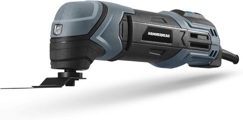 Hammerhead 2.2-Amp Oscillating Multi-Tool with 1pc Flush Cut Blade, 1pc Semicircle Saw Blade, 1pc Sanding pad, 3pcs Sanding Paper - HAMT022 in Saudi Arabia