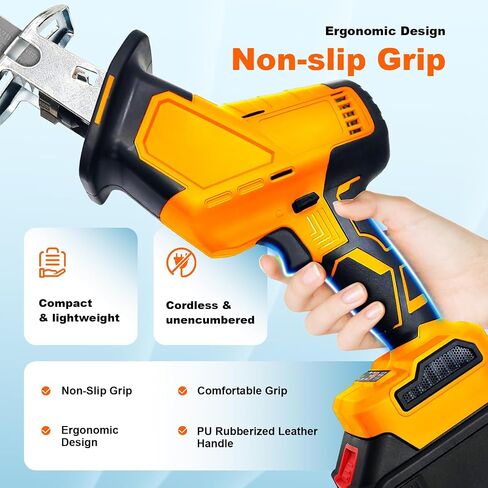 Brushless Motor Electric Meat and Bone Saw, 3000mAh Handheld Butchering Tool with （3 Upgraded Blades）- Home Butcher Saw Kit with 1 toolbox, 1 Battery in Saudi Arabia