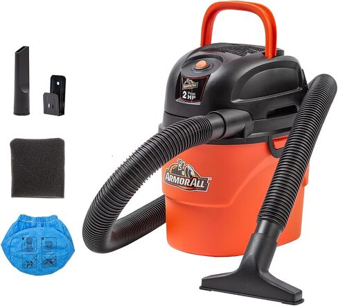 Armor All® AA155 1.5-Gallon 2 Peak HP Portable Wet/Dry Vacuum, Orange in Saudi Arabia