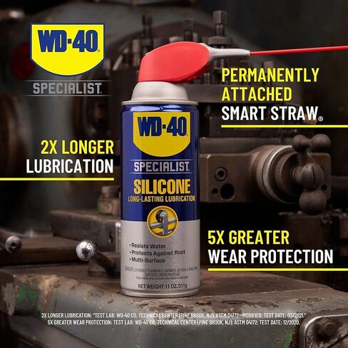 WD-40 Specialist Silicone Lubricant with SMART STRAW SPRAYS 2 WAYS, 11 OZ in Saudi Arabia