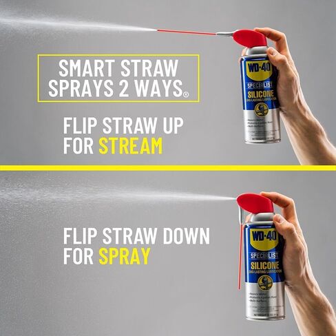 WD-40 Specialist Silicone Lubricant with SMART STRAW SPRAYS 2 WAYS, 11 OZ in Saudi Arabia