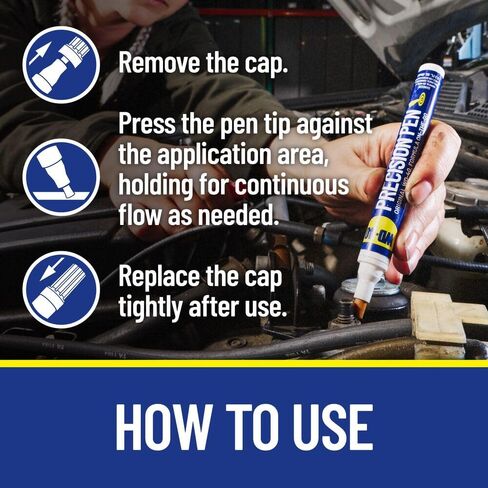 WD-40 Formula- Precision Pen أثناء التنقل ، تزييت مع دقة نقطة دقة ، تدفق محكم. محمول وسهل الاحتفاظ به وسهل التخزين ، مثالي للمساحات الصغيرة والجوارب ، 0.3 fl أوقية [3 حزمة] in Kuwait