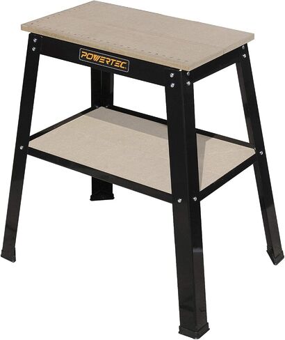 POWERTEC Tool Stand, MDF Split Top Expands to 20"x25", 32" Work Height Power Tool Stand for Drill Press, Belt Sander, Bench Grinder, Band Saw, Scroll saw, and Planer (UT1002) in Saudi Arabia