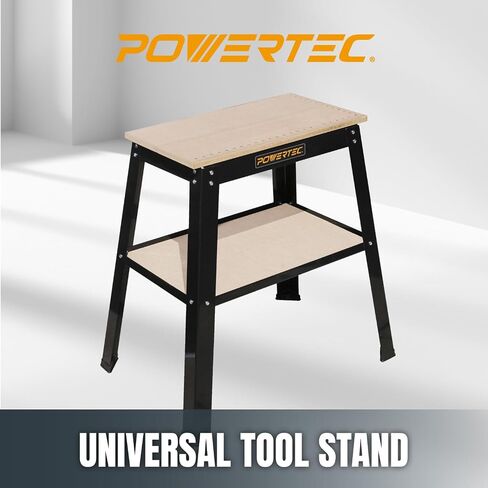 POWERTEC Tool Stand, MDF Split Top Expands to 20"x25", 32" Work Height Power Tool Stand for Drill Press, Belt Sander, Bench Grinder, Band Saw, Scroll saw, and Planer (UT1002) in Saudi Arabia