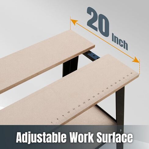 POWERTEC Tool Stand, MDF Split Top Expands to 20"x25", 32" Work Height Power Tool Stand for Drill Press, Belt Sander, Bench Grinder, Band Saw, Scroll saw, and Planer (UT1002) in Saudi Arabia