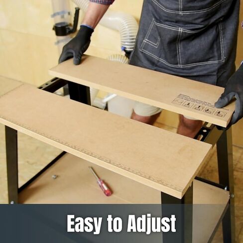 POWERTEC Tool Stand, MDF Split Top Expands to 20"x25", 32" Work Height Power Tool Stand for Drill Press, Belt Sander, Bench Grinder, Band Saw, Scroll saw, and Planer (UT1002) in Saudi Arabia