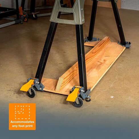 Bora Portamate Mobile Base Kit PM-1100 - Heavy Duty, Universal, Customizable, Adjustable Rolling Set, Dolly Roller Frame and Casters for Moving Equipment, Tools, Machines - 400 lb Capacity in Saudi Arabia