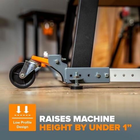 Bora Adjustable Universal Mobile Base Bora Portamate PM-1000. Move Your Heavy Tools and Equipment around Your Shop with Ease and Stability in Saudi Arabia