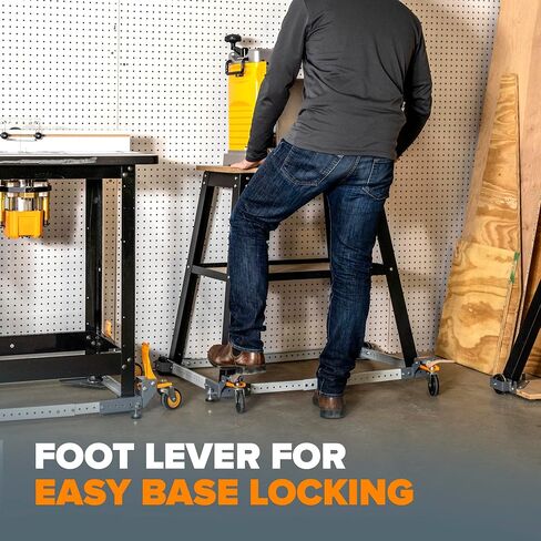 Bora Adjustable Universal Mobile Base Bora Portamate PM-1000. Move Your Heavy Tools and Equipment around Your Shop with Ease and Stability in Saudi Arabia