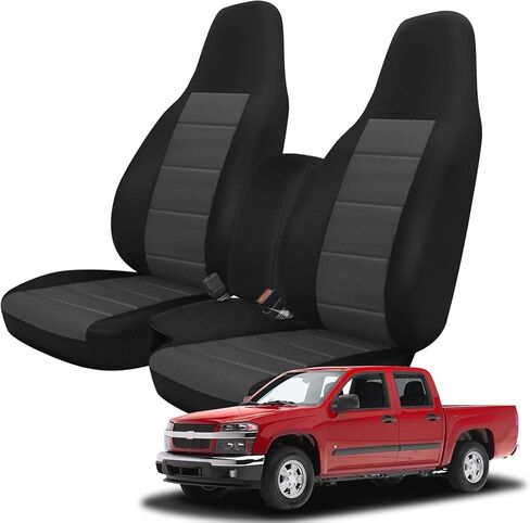 غطاء مقعد أمامي مقسم مخصص من SAPUBK بدون مسند للذراع بديل لـ 2004-2012 Chevy Colorado/GMC Canyon Pickup (60/40) in Saudi Arabia