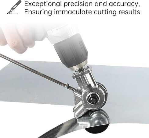 Metal Nibbler Drill Attachment - Electric Drill Shears Attachment Cutter Nibbler,Sheet Metal Cutter Tool Adapter Is Fit For Cutting Various Metals Materials Such As Aluminum, Iron. in Saudi Arabia