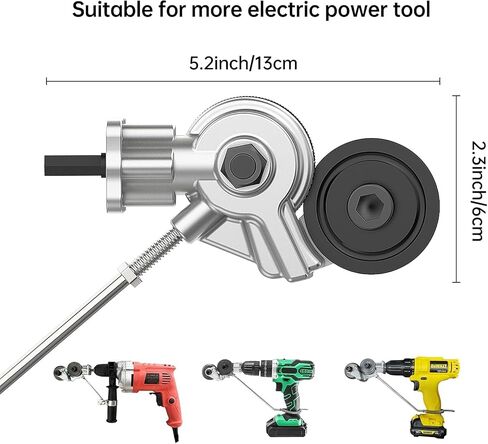 Metal Nibbler Drill Attachment - Electric Drill Shears Attachment Cutter Nibbler,Sheet Metal Cutter Tool Adapter Is Fit For Cutting Various Metals Materials Such As Aluminum, Iron. in Saudi Arabia