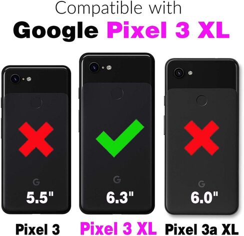 حافظة محفظة لهاتف Google Pixel 7A 5G 2023 مع حزام معصم قابل للفصل، وحزام كتف حول الجسم، و9+ فتحات للبطاقات، ومحفظة بسحاب، وغطاء هاتف محمول فاخر من جلد البولي يوريثان لهاتف Pixel7A A7 للسيدات باللون الأسود in Kuwait