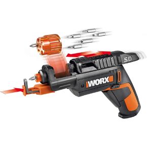 Worx 4V Electric Screwdriver, Rechargeable Cordless Power Screwdriver Set with 6 Bits, Screw Holder, Charger - WX255L