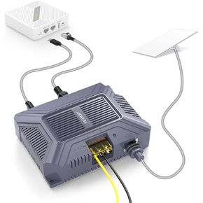 EDUP LOVE PoE Injector & 12V Starlink Adapter Splitter for Starlink Mini, Soldering-Type RJ45 150W GigE Passive PoE, ESD Protection DC 9-36V to 48V/3A Power Supply for Starlink Mini Dishy