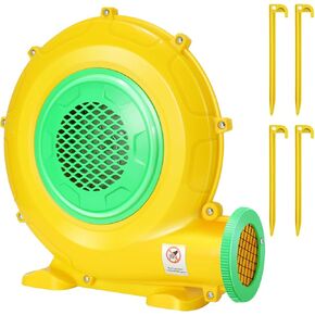 Bounce House Blower, 550W/0.73HP Commercial Air Blower with Double-Sided Fan Blade Design, Strong Wind and Great Heat Dissipation Properties for Bouncy Castle, Jump Slides, Arch, Inflatables